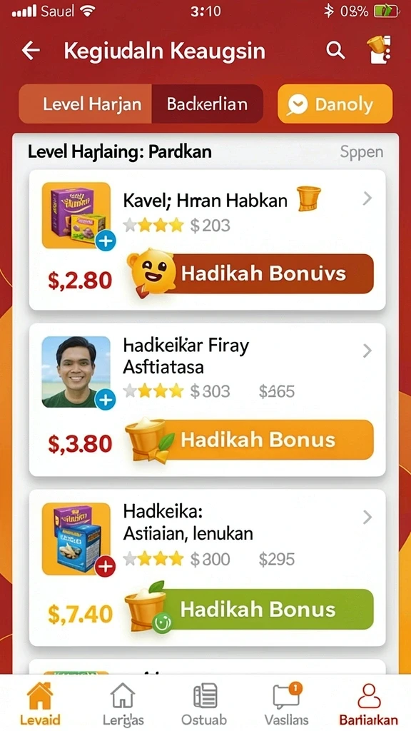 surga77 - Tampilan menu karakter yang menarik.